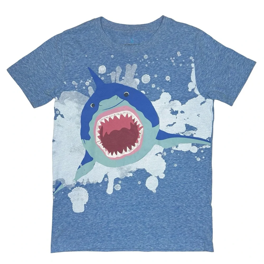 Crewcuts Shark With Foil Braces Tee